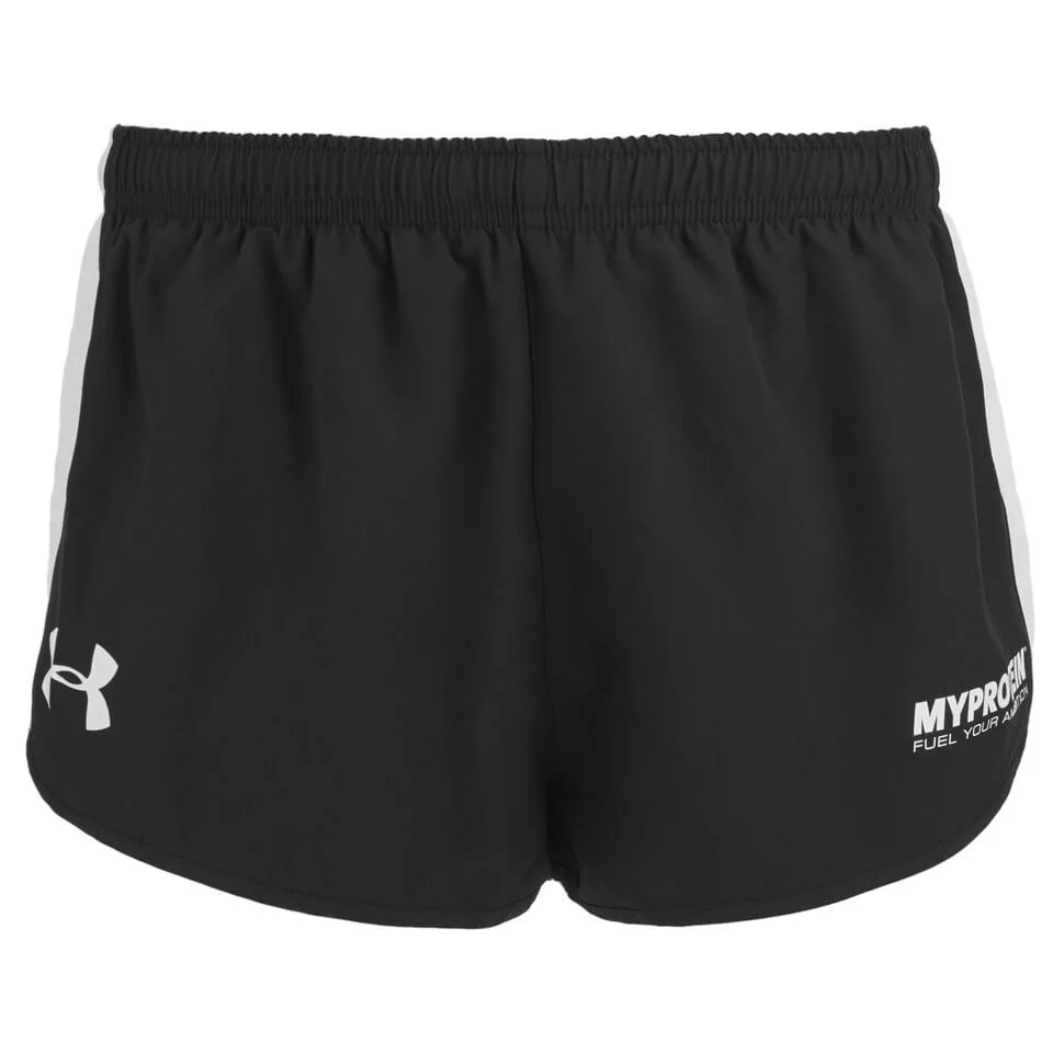 Myprotein Under Armour Men's Athletic Shorts, Black/White Obraz 1