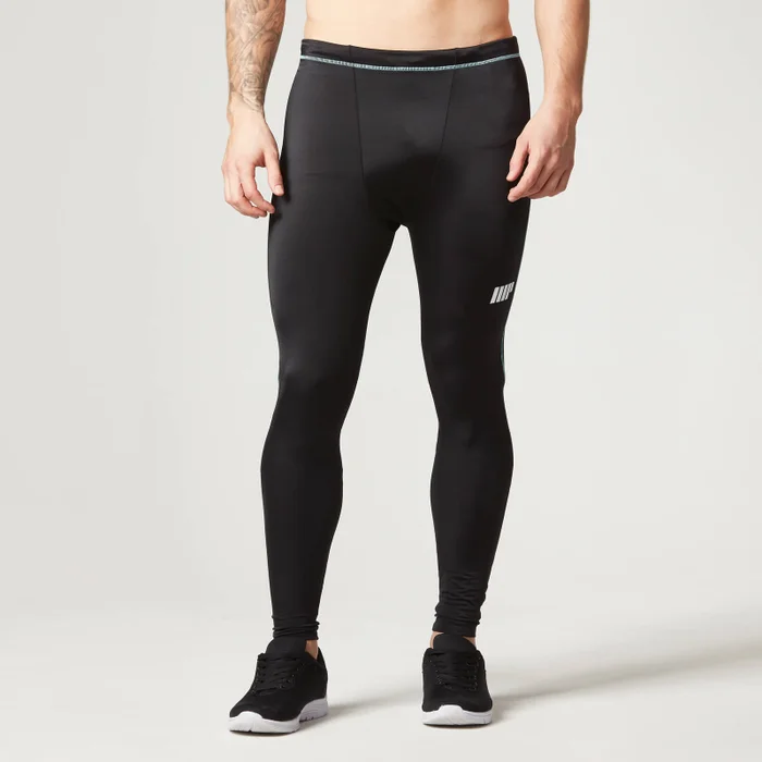 Męskie Legginsy treningowe Myprotein - Czarne Camo