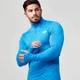 Męska bluzka Seamless Myprotein z zamkiem 1/4 - Black Marl