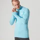 Męska bluzka Seamless Myprotein z zamkiem 1/4 - Black Marl