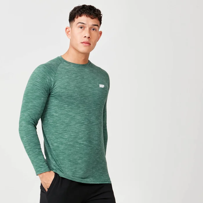 Bluza z Długim Rękawem Performance - Green Marl