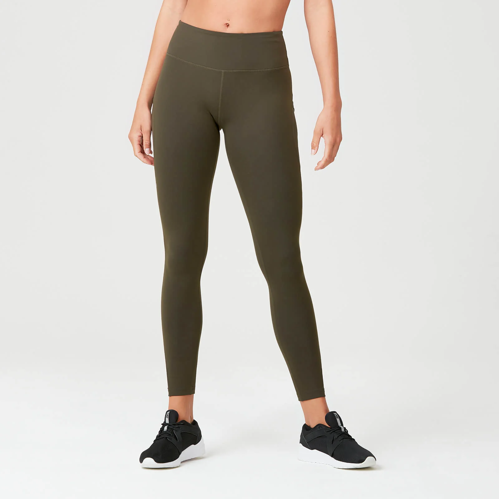 MP Women's Power Mesh Leggings - Dark Khaki - XS Obraz 1