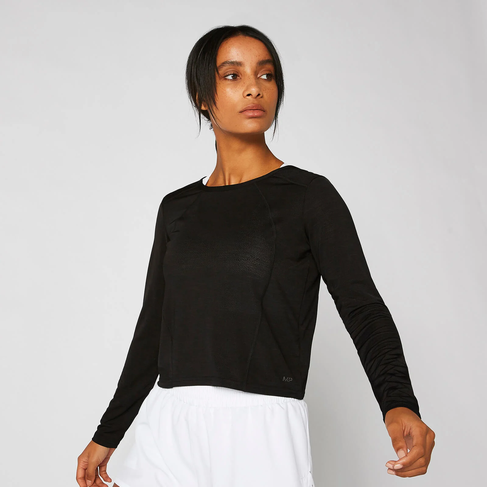 Koszulka z Długim Rękawem Dry-Tech - Czarna - XS Obraz 1