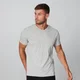 Klasyczna Koszulka V-Neck z Kolekcji Luxe - Srebrna