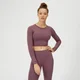 MP Power Long Sleeve Crop Top - Mauve