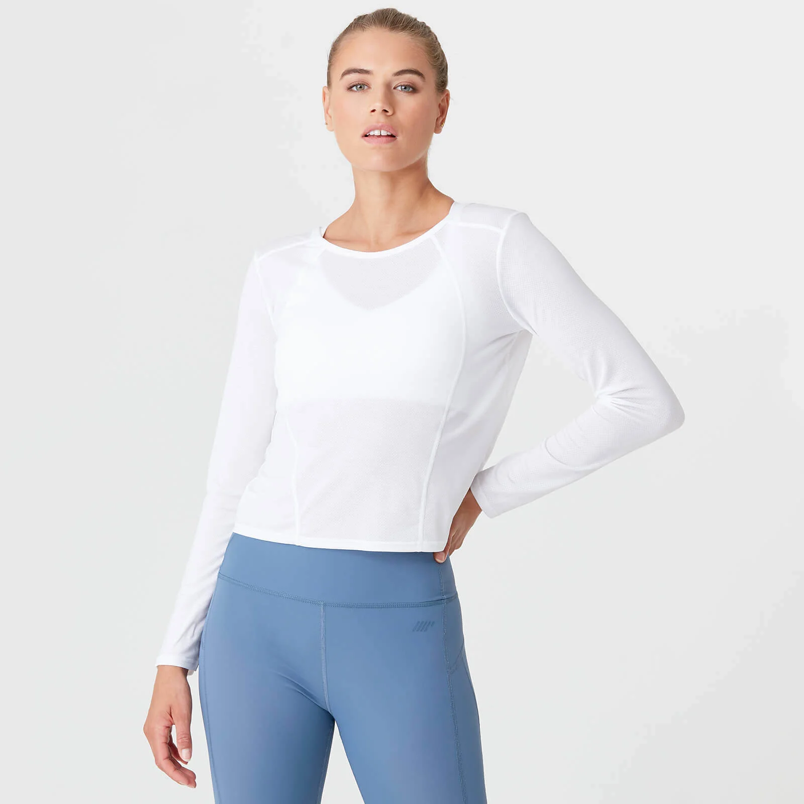 Myprotein Dry Tech Long Sleeve T-Shirt - White - XS Obraz 1
