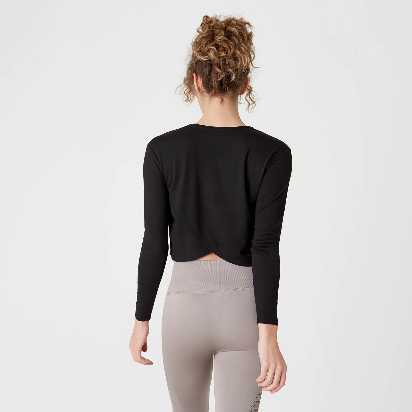 Koszulka z Długim Rękawem z Kolekcji Wiosennej – Czarna - XS Obraz 1