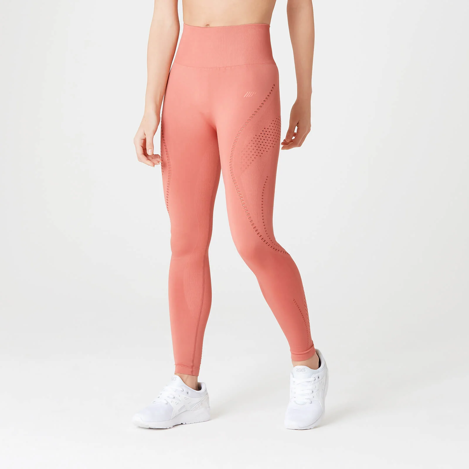 Dopasowane Bezszwowe Legginsy Ultra - Copper Rose - XS Obraz 1