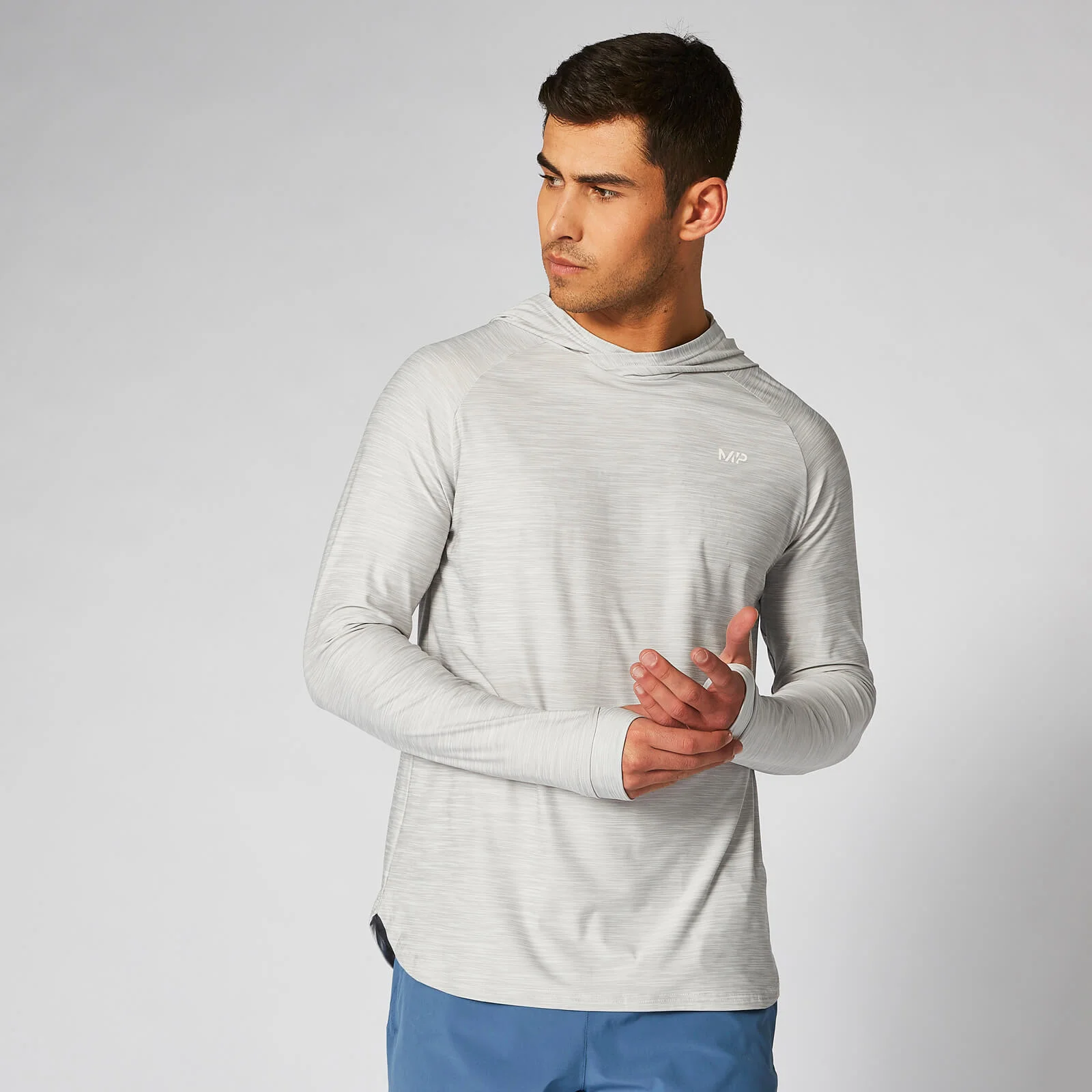 Bluza z Kapturem Dry-Tech z Kolekcji Infinity - Srebna - XS Obraz 1