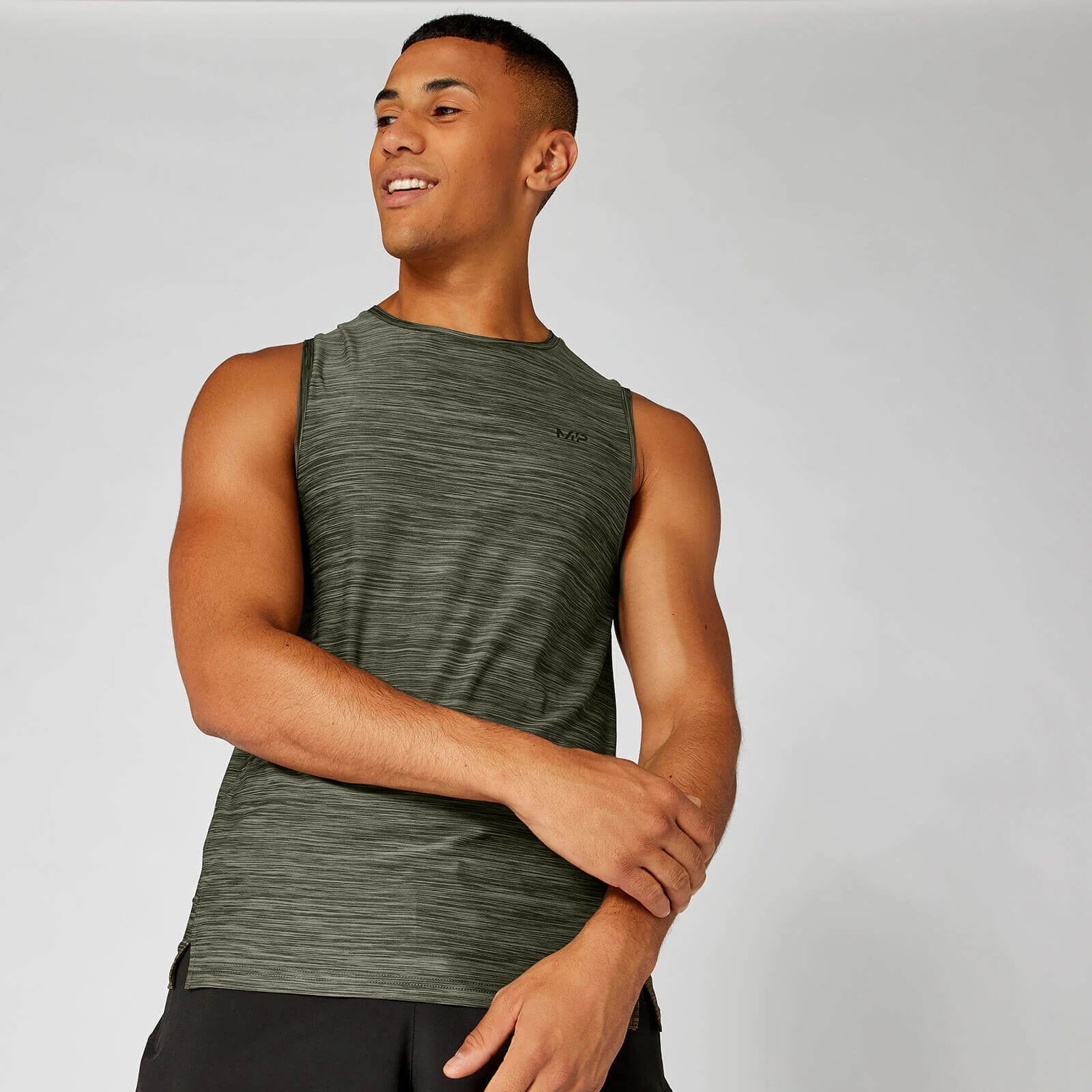 Bezrękawnik Dry-Tech Infinity — Green Marl - XS Obraz 1