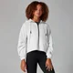 Przewymiarowana Bluza Zip-Through - Biała