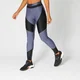 Panelowe Legginsy Metallic — Granatowe