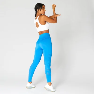 Bezszwowy Stanik Sportowy Shape Ultra — Biały - XS Obraz 6