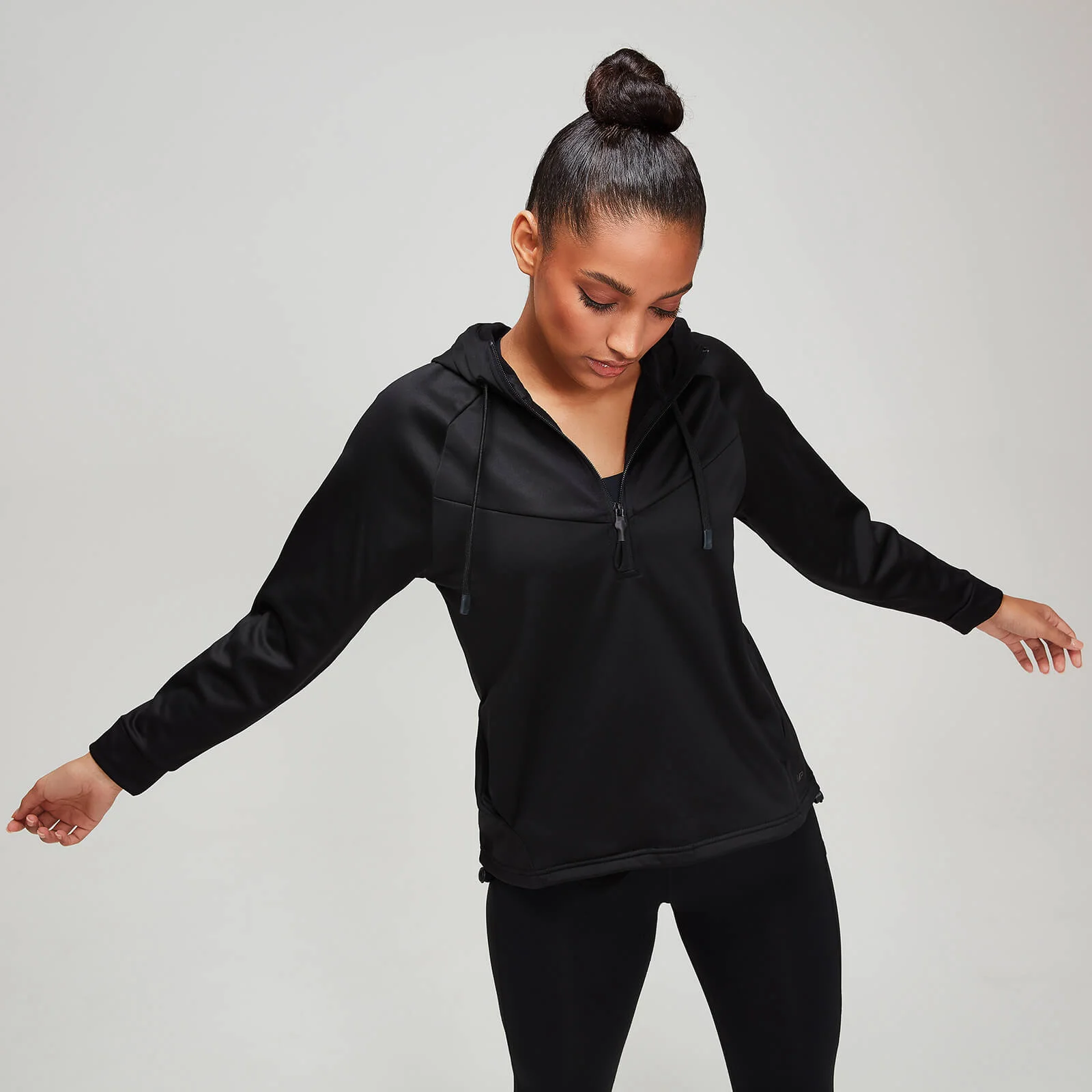Bluza Tech z Kapturem - Czarna - XS Obraz 1