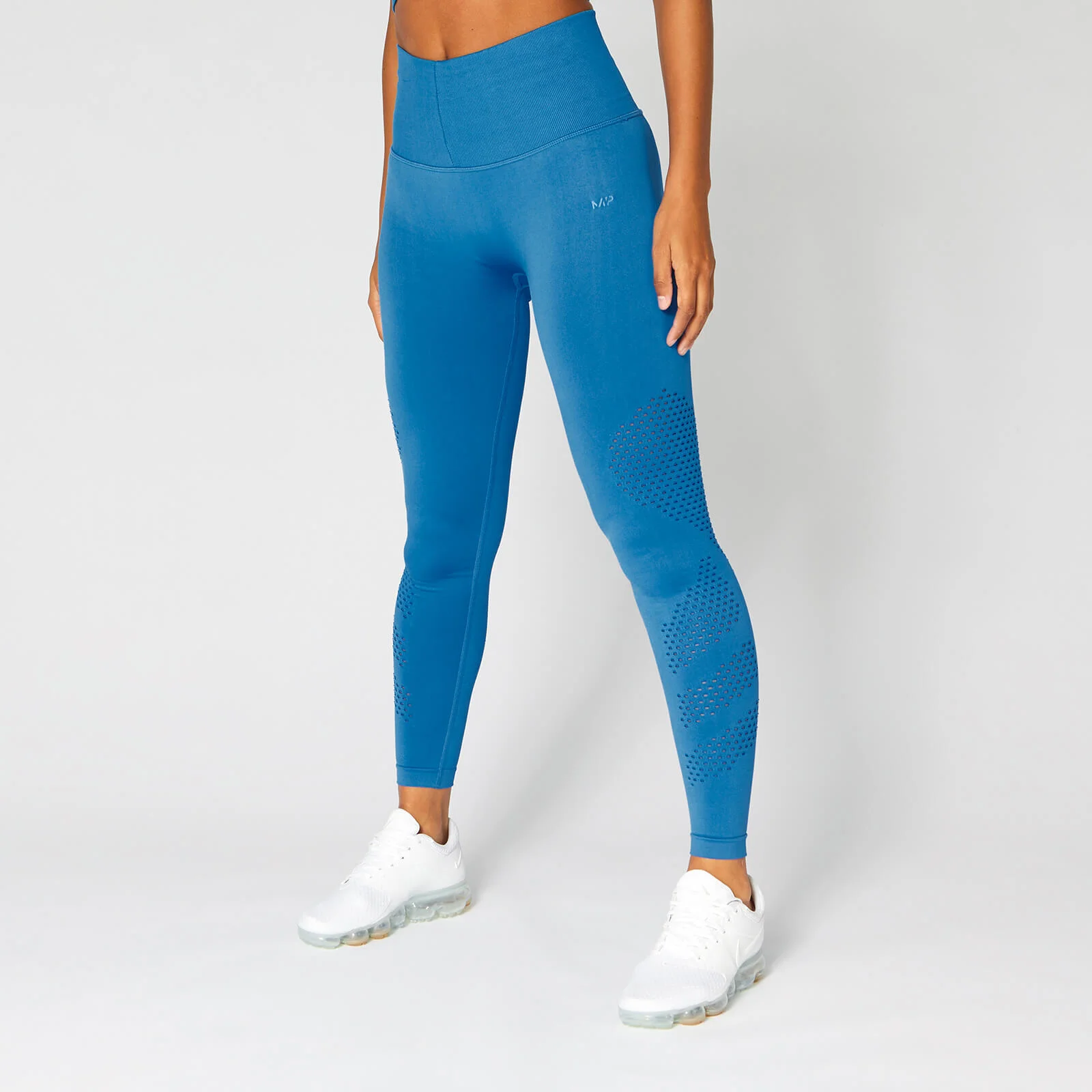 Bezszwowe Legginsy Shape — Niebieskie - S Obraz 1