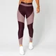 Panelowe Legginsy Metallic — Brązowe