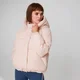 Krótka Kurtka Puffer - Różowa