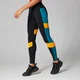 Legginsy Power Colour Block - Czarne/Danger