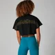 Logo Crop Top - Czarny
