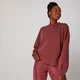 Przewymiarowana Bluza Crew Neck - Różowa