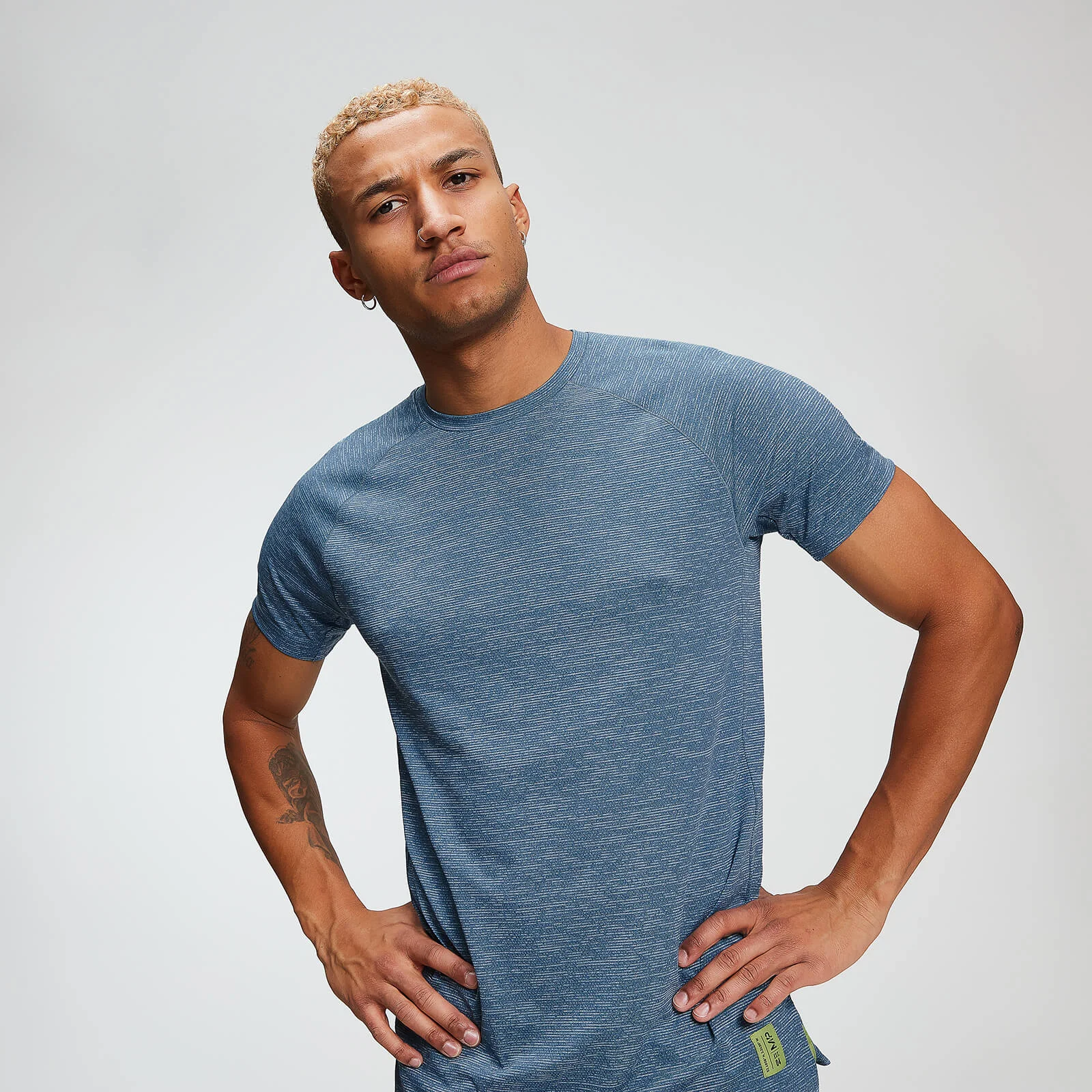 MP Men's Training T-Shirt - Washed Blue Marl - XS Obraz 1