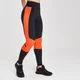 Damskie Legginsy Sportowe Colour Block Branded MP - Czarne