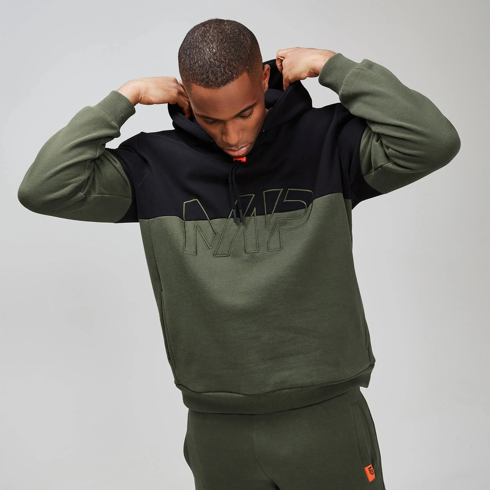 MP Rest Day Men's Split Overhead Hoodie - Army Green - XS Obraz 1