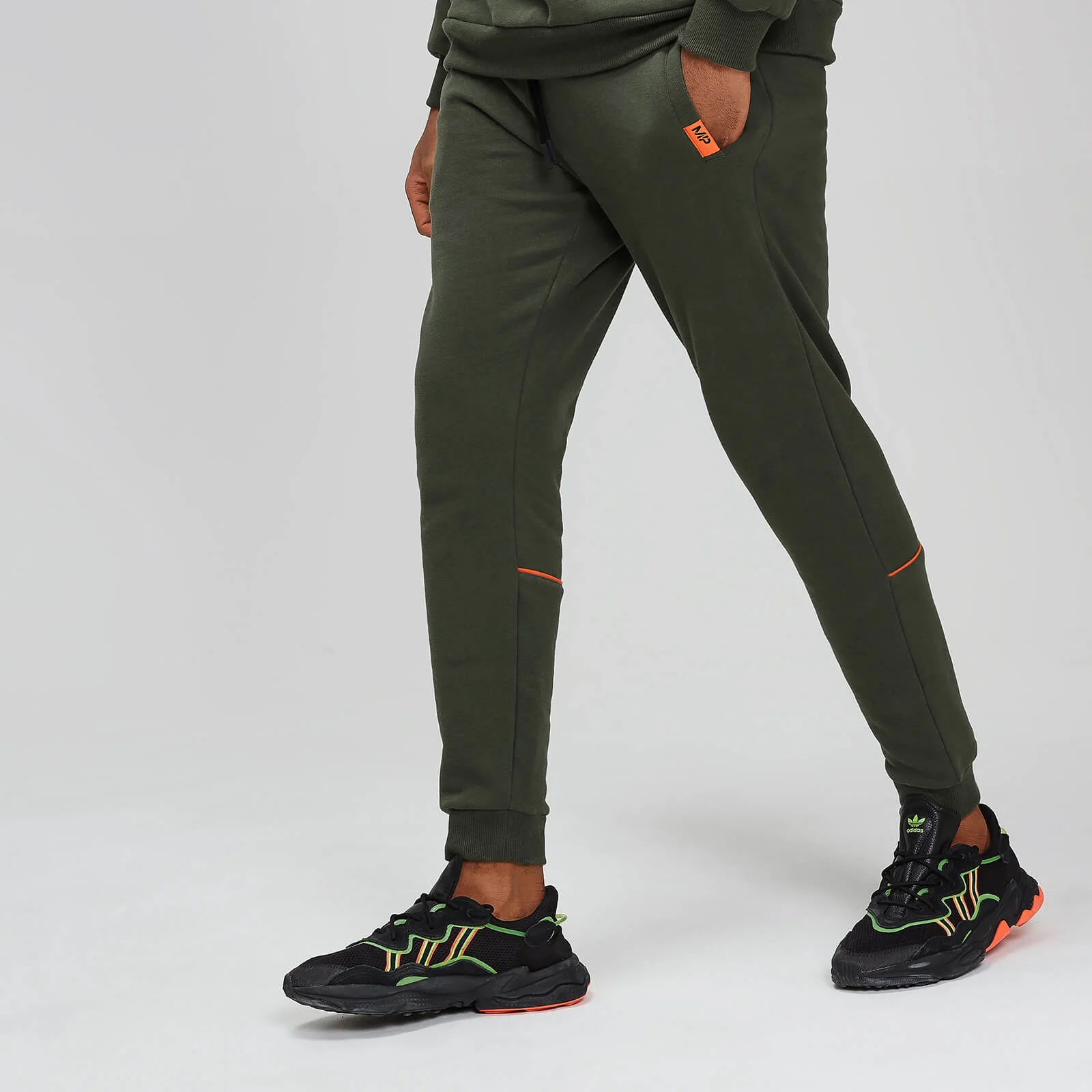 MP Rest Day Men's Piped Calf Joggers - Army Green - XS Obraz 1