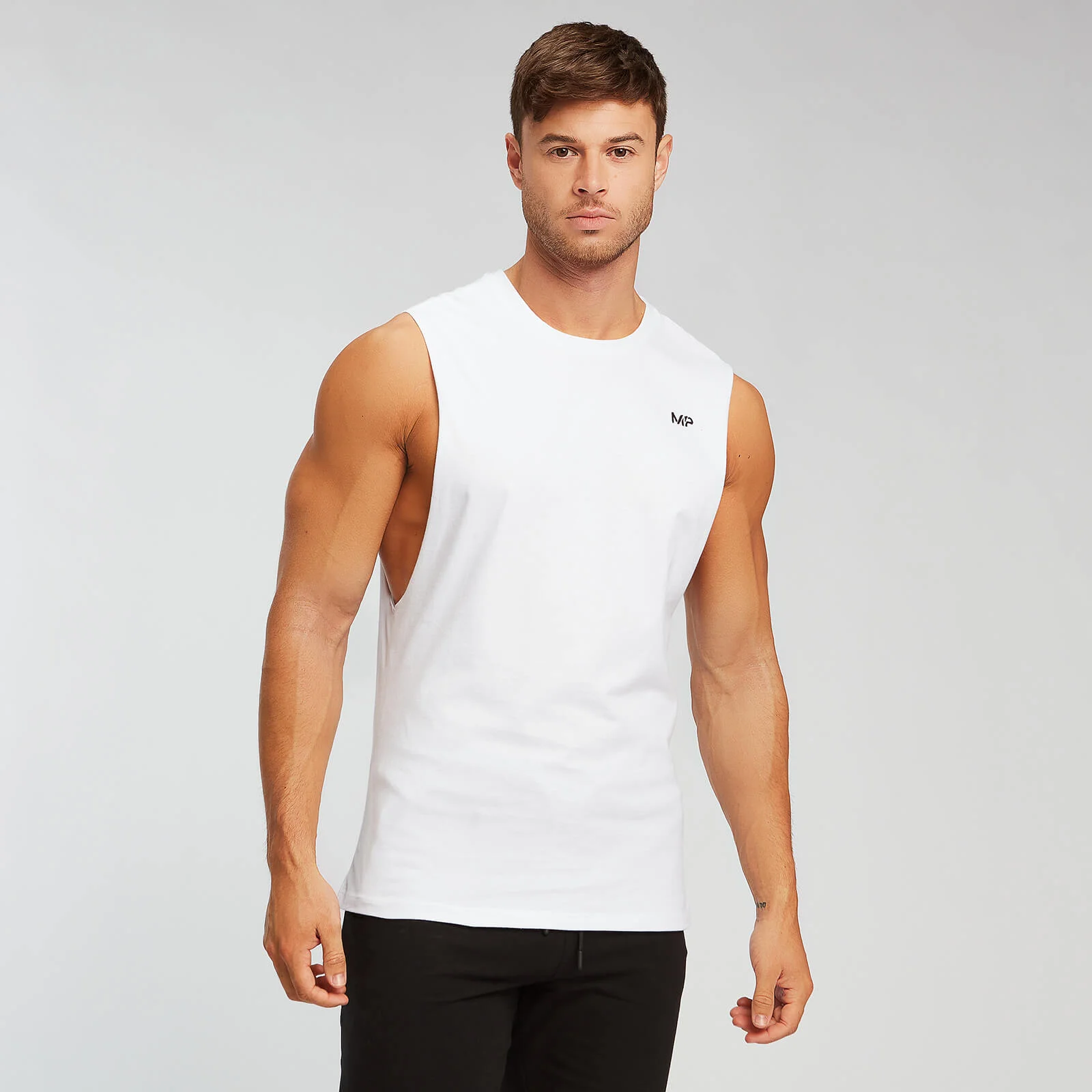 Bezrękawnik MP Drop Armhole - Biały - XXXL Obraz 1