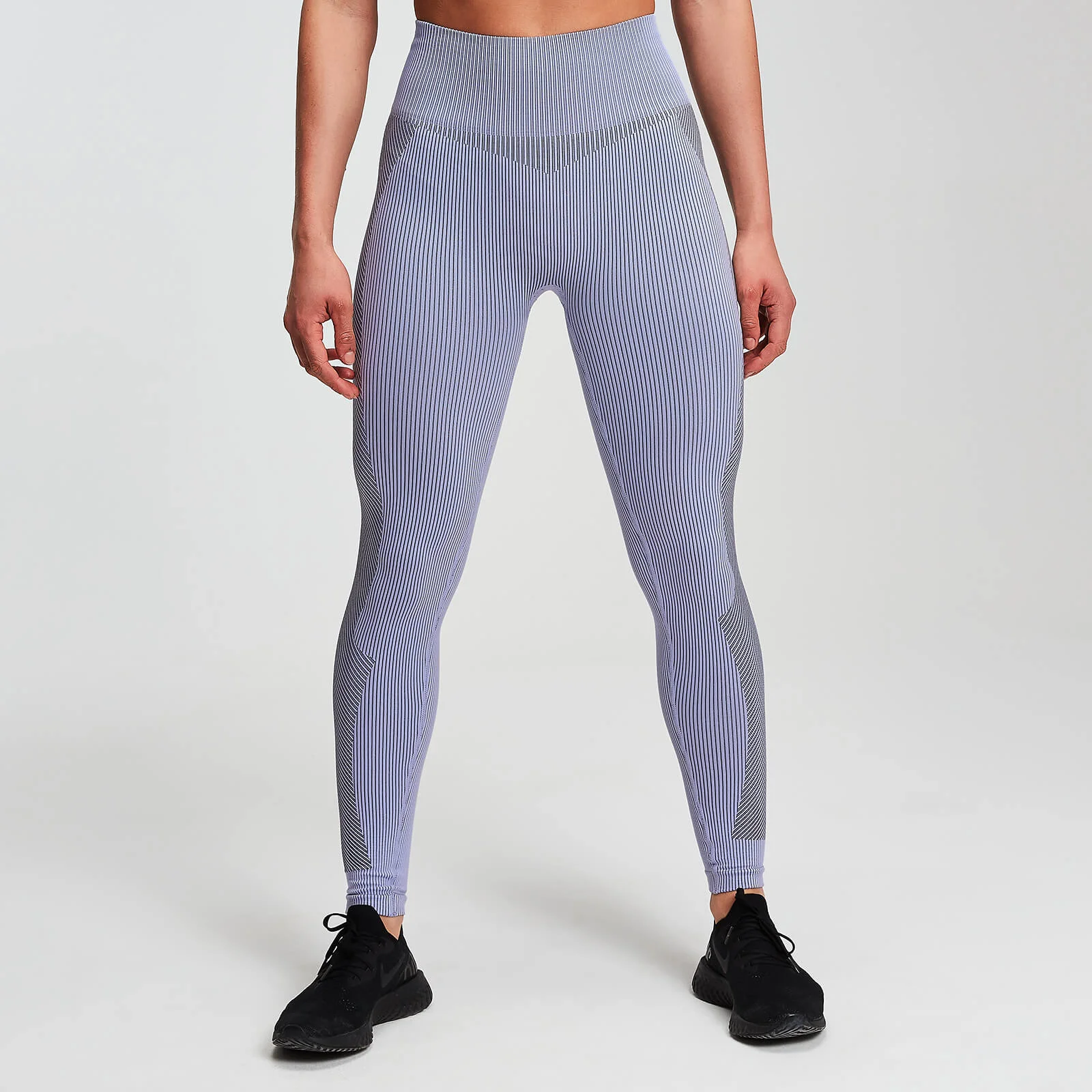 Bezszwowe Damskie Legginsy MP Contrast - Glicynia - XS Obraz 1