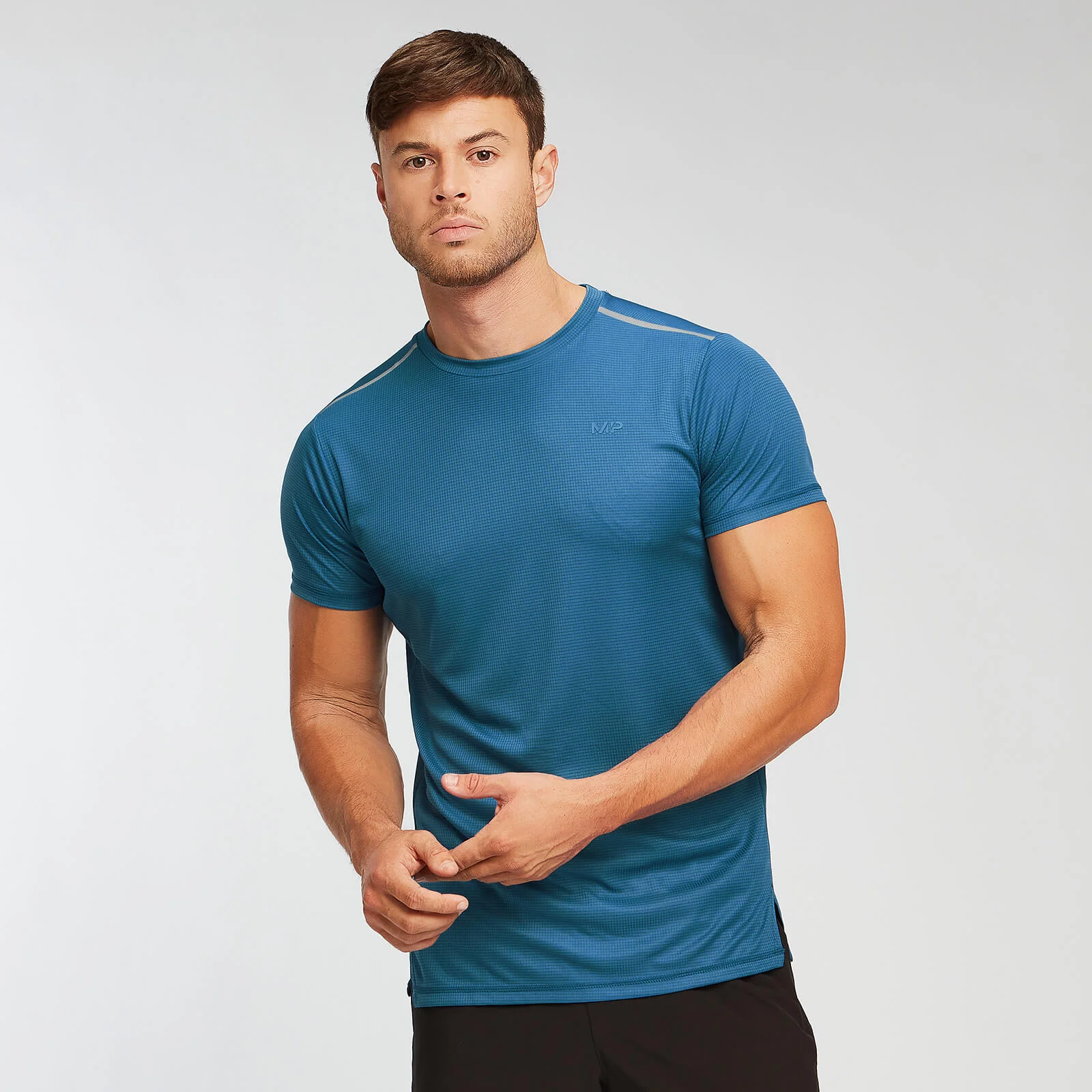 MP Men's Training Grid T-Shirt - Pilot Blue - XS Obraz 1