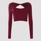 Koszulka z Długim Rękawem Power Mesh - Oxblood