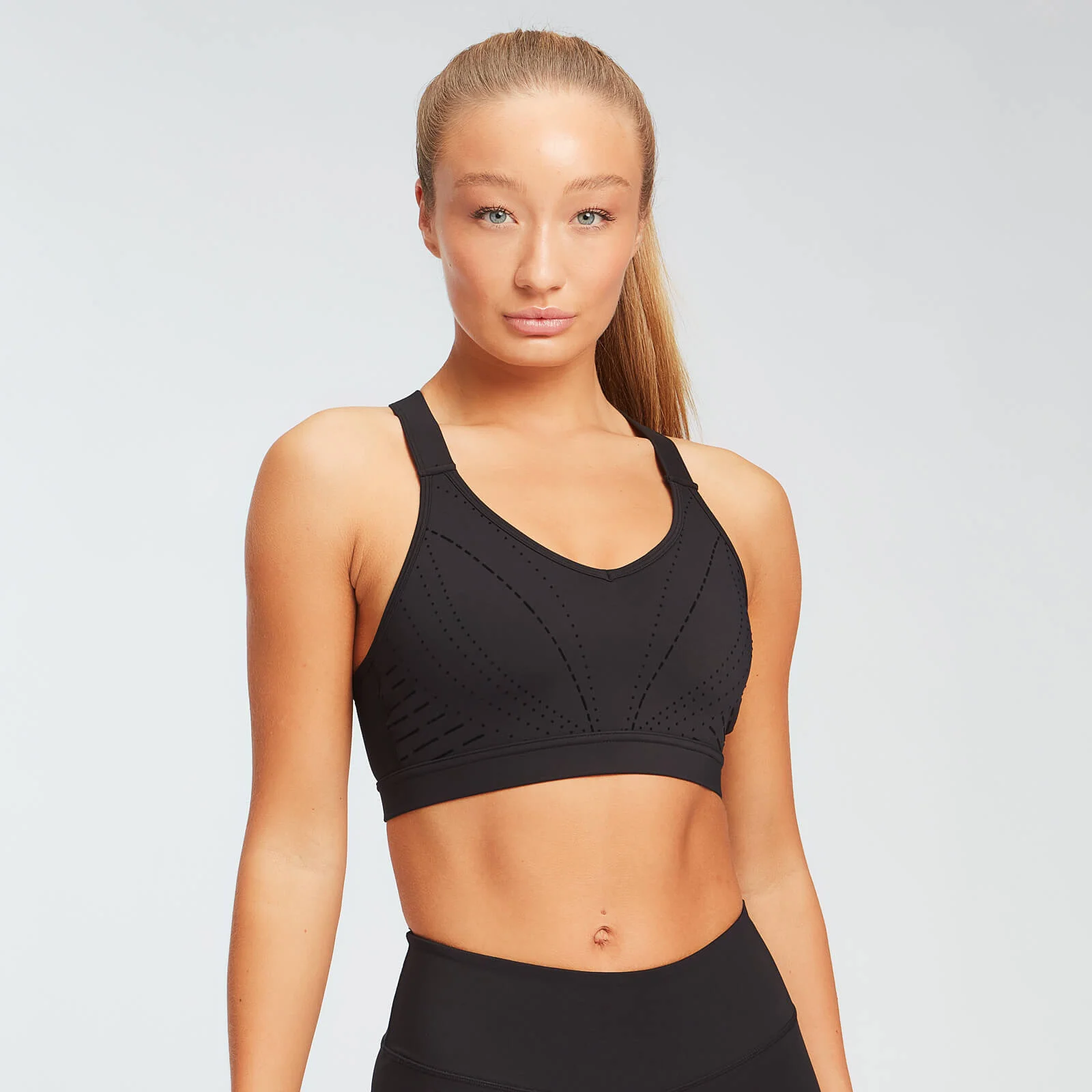 Damski stanik z kolekcji Geo Print – czarny - XS Obraz 1