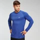 Męski T-shirt z długim rękawem z kolekcji Performance MP – Cobalt/czarny