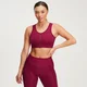 Damski stanik sportowy z kolekcji Velocity Sculpt MP – śliwka