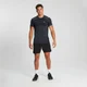 Męski T-shirt bezszwowy z krótkim rękawem z kolekcji Essentials – Carbon Marl