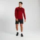 Męski T-shirt bezszwowy z długim rękawem z kolekcji Essentials – Danger Marl