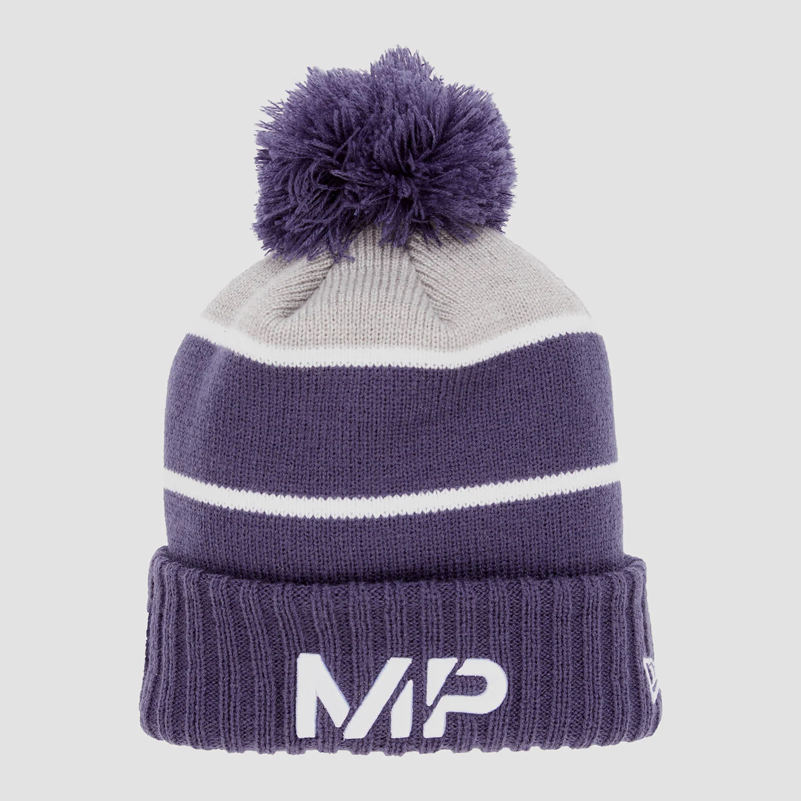 MP New Era Knitted Bobble Hat - Navy/White Obraz 1