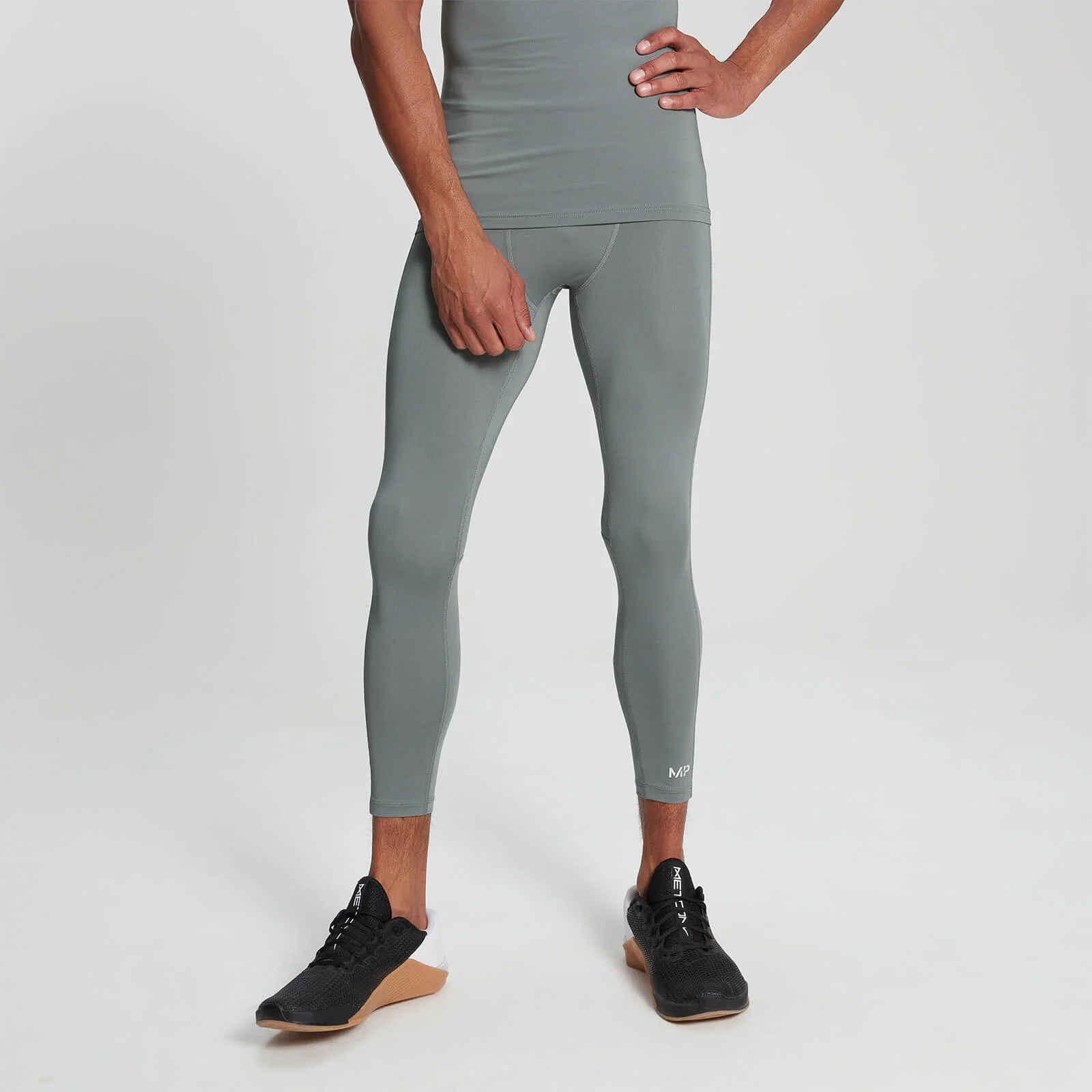 Męskie legginsy ¾ z kolekcji Base Layer – Storm - XXS Obraz 1