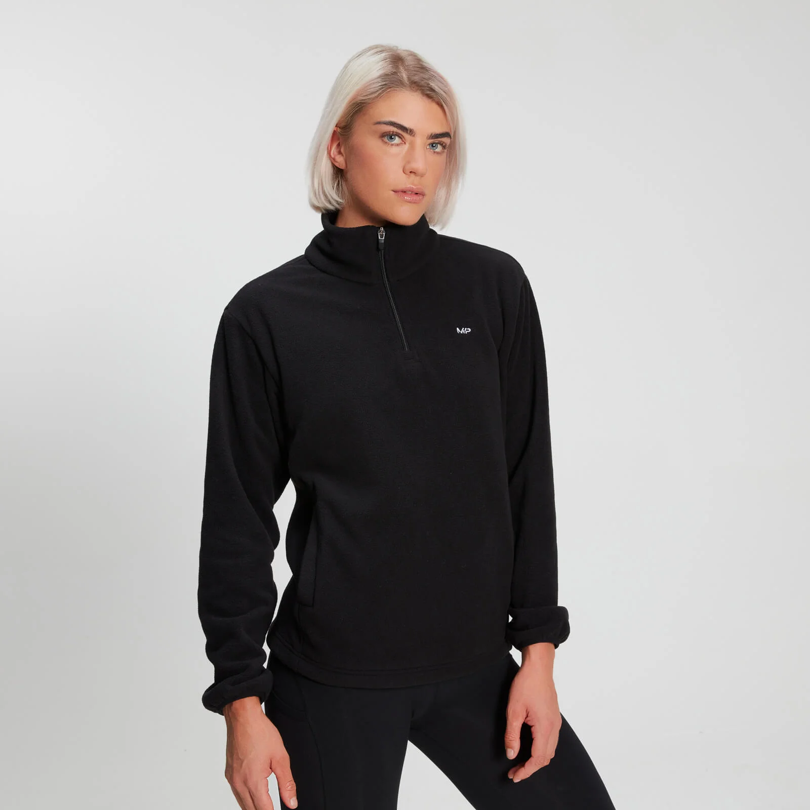 Damska bluza polarowa z kolekcji Essentials MP – czarna - XS Obraz 1