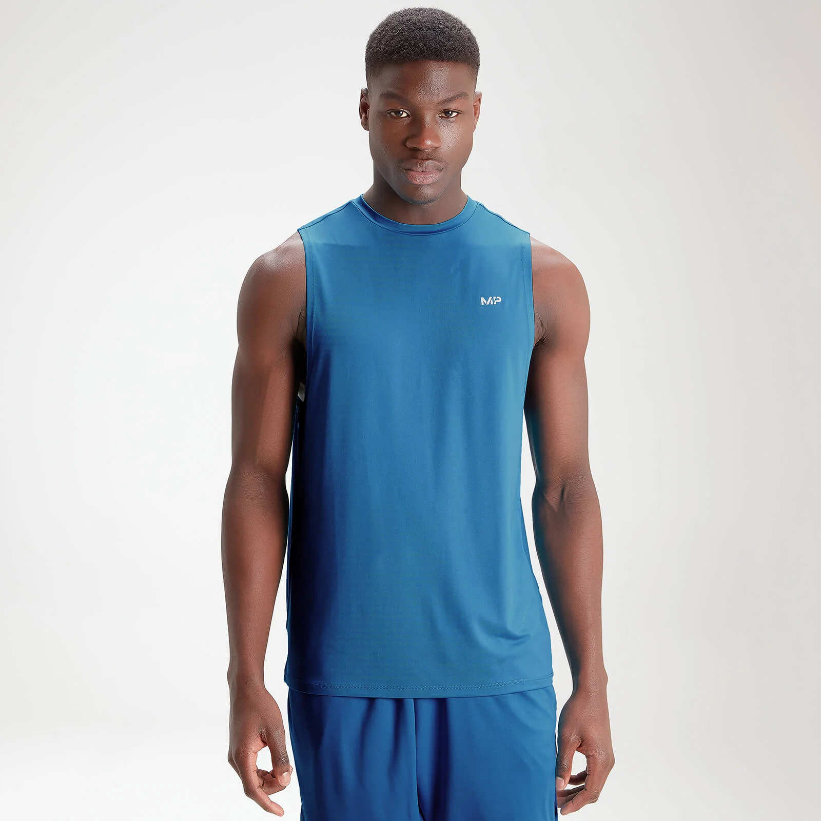 MP Men's Essentials Training Tank - Aqua - XXS Obraz 1