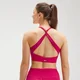 Stanik sportowy ze skrzyżowanymi na plecach ramiączkami z kolekcji Power MP – Virtual Pink