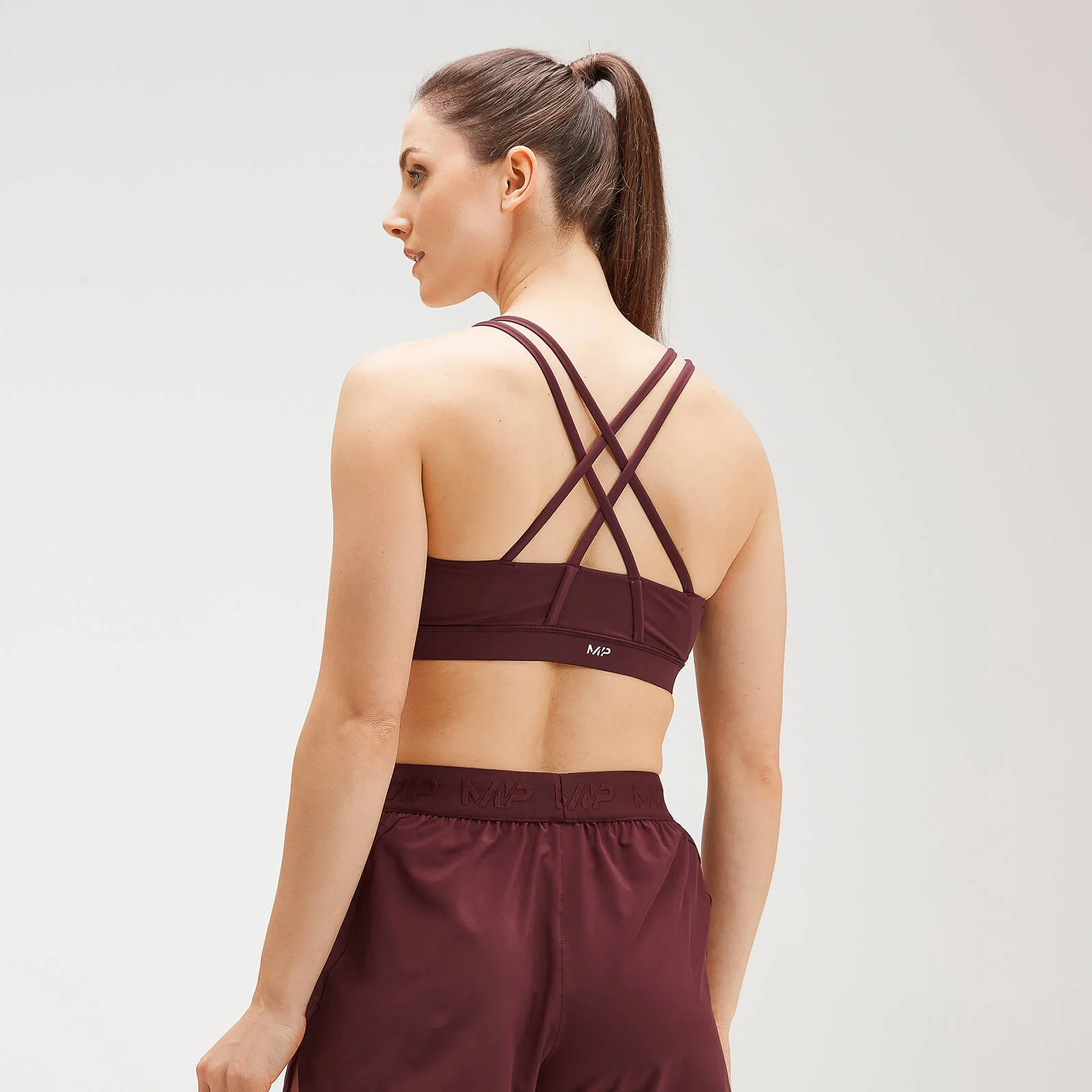 MP Women's Training Control Sports Bra - Washed Oxblood - XXS Obraz 1
