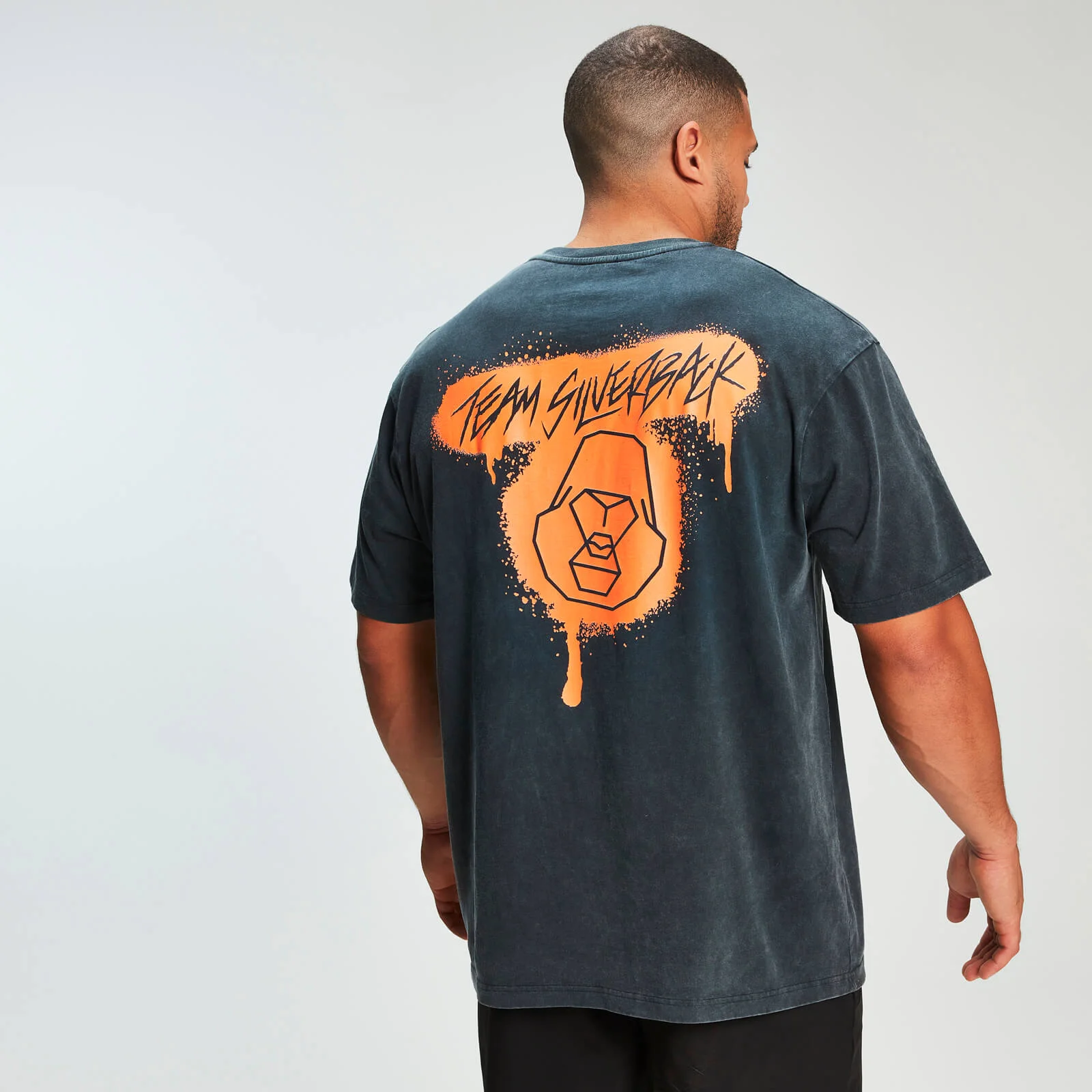 MP x Zack George Acid Wash Oversized Tee - Neon Orange - XS Obraz 1