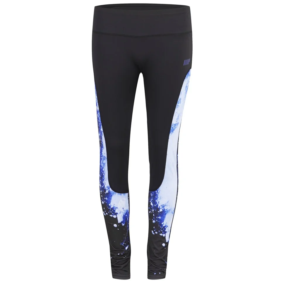 Myprotein damskie legginsy z wzorzystymi elementami o wysokim stanie - niebieskie  Obraz 1