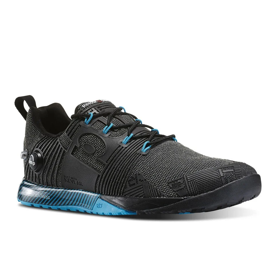 Reebok CrossFit Nano Pump Fusion Trainers - Black/Blue Obraz 1