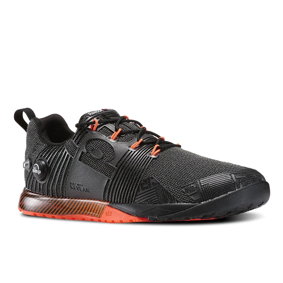 Reebok CrossFit Nano Pump Fusion Trainers - Black/Orange Obraz 1