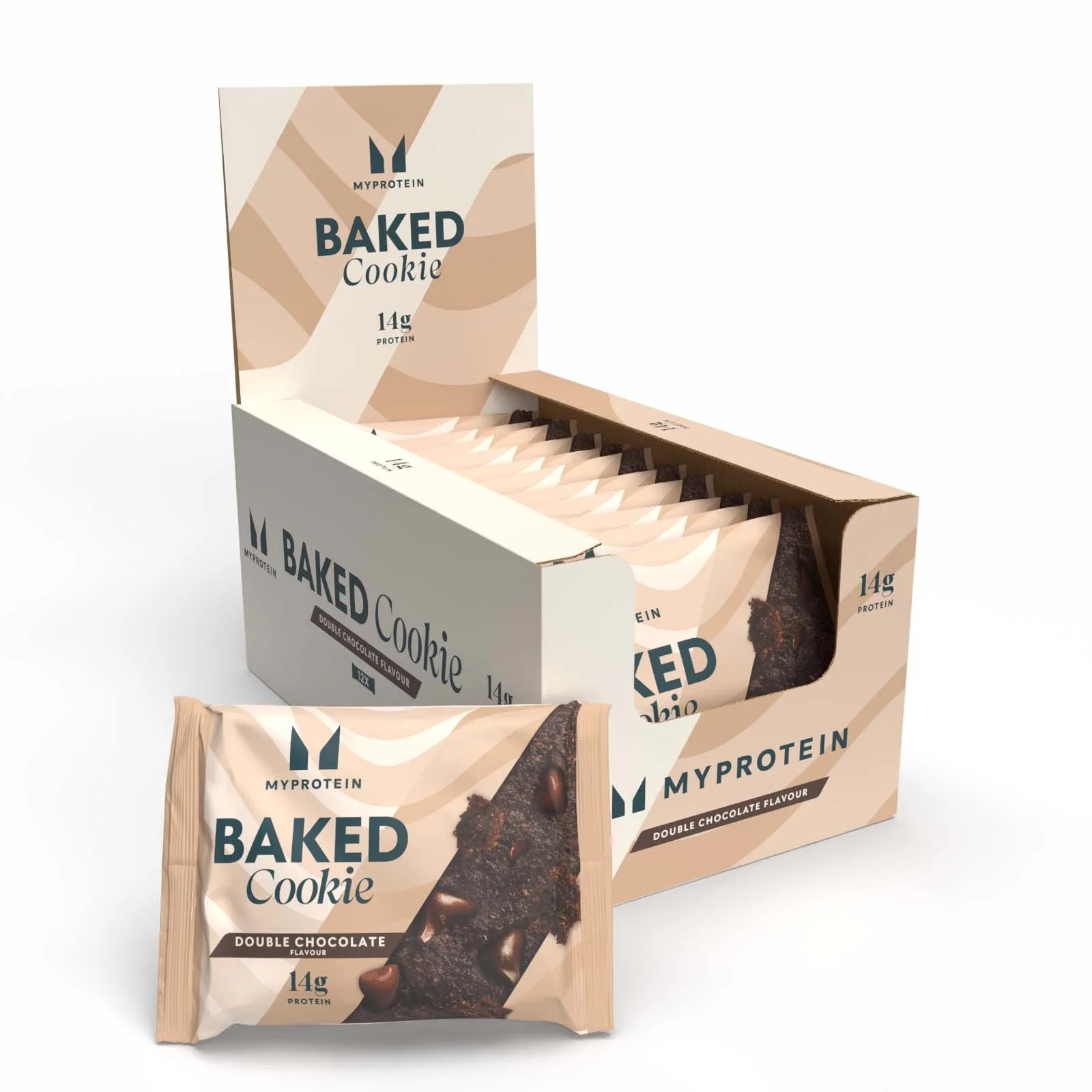 Białkowe Pieczone Ciasteczko - 12 x 75g - Czekolada Obraz 1