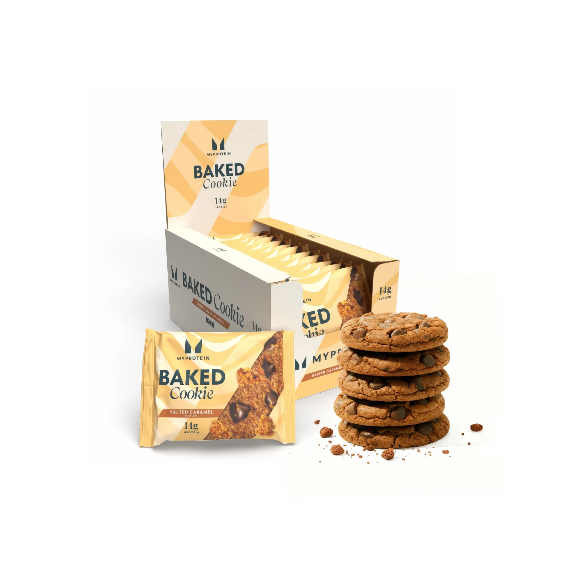 Białkowe Pieczone Ciasteczko - 12 x 75g - Słony Karmel Obraz 1