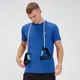 Męski T-shirt z krótkim rękawem z kolekcji Performance MP – Cobalt/czarny